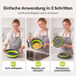 🔥 BEGRENZTES ANGEBOT: 50 % Rabatt! 🥗 Multifunktionales, zusammenklappbares Sieb – Abtropfgestell mit Auffangschale, kompakt und praktisch für die Küche ✨