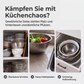 🔥 BEGRENZTES ANGEBOT: 50 % Rabatt! 🥗 Multifunktionales, zusammenklappbares Sieb – Abtropfgestell mit Auffangschale, kompakt und praktisch für die Küche ✨