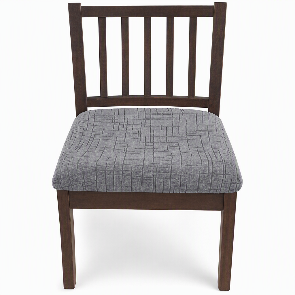 📢📢Zeitlich begrenztes Sonderangebot：1+1 GRATIS! ⏰Elastische trägerlose Esszimmerstuhl-Sitzbezug, dehnbarer Kissenbezug mit Schuss- und Kettmuster für Zuhause und Hotel