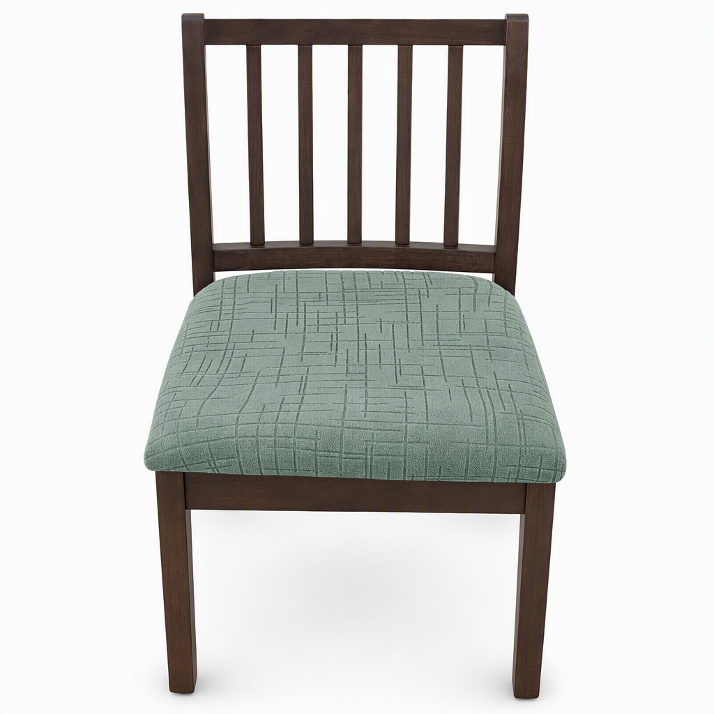📢📢Zeitlich begrenztes Sonderangebot：1+1 GRATIS! ⏰Elastische trägerlose Esszimmerstuhl-Sitzbezug, dehnbarer Kissenbezug mit Schuss- und Kettmuster für Zuhause und Hotel