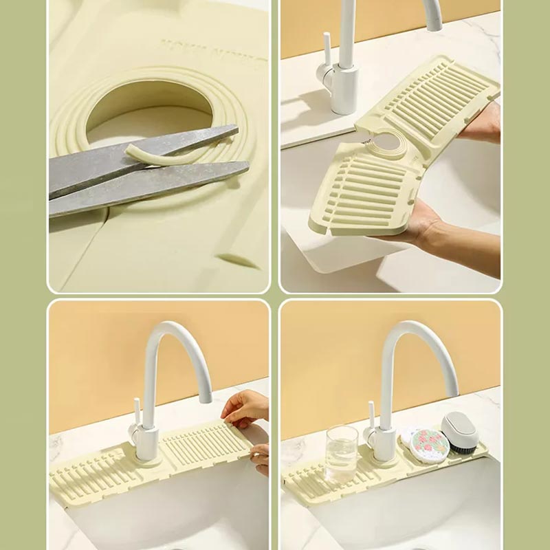 ✨50% RABATT NU! !✨Wasserhahn-Spritzschutz, Abtropftablett-Matte – tolles Geschenk