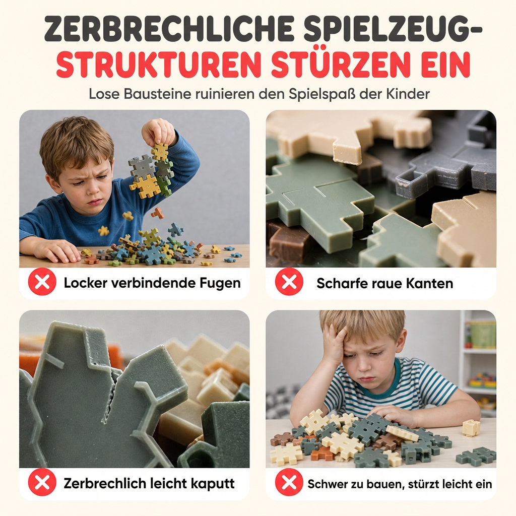 ❄️🧩 3D-Steckschneeflocken-Bausteine für Kinder – kreatives Bauen und Verbinden der Teile ✨
