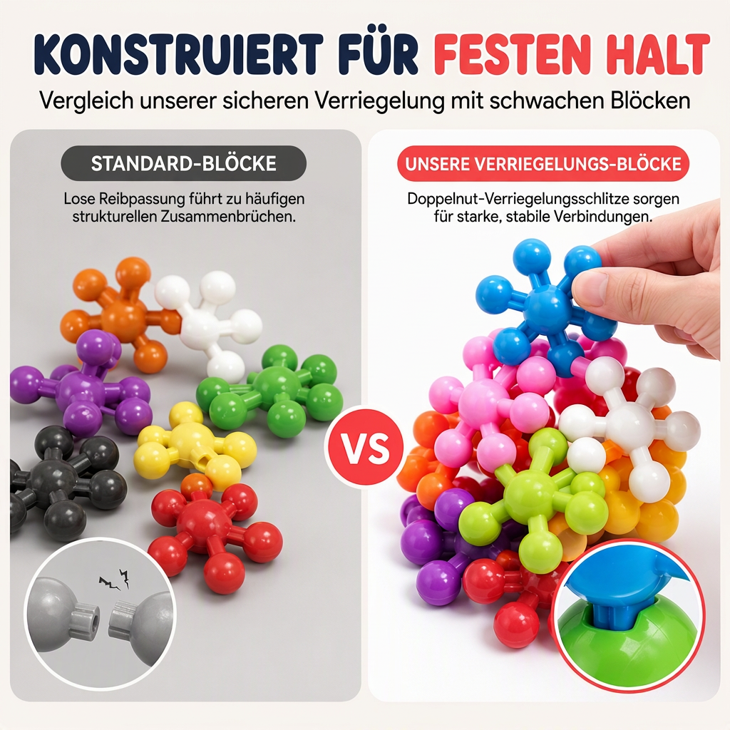 ❄️🧩 3D-Steckschneeflocken-Bausteine für Kinder – kreatives Bauen und Verbinden der Teile ✨