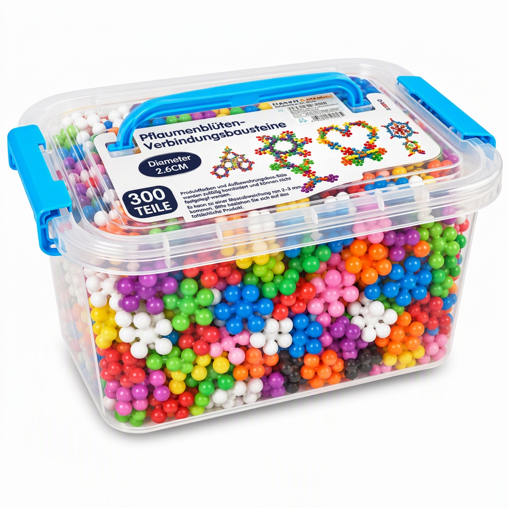 ❄️🧩 3D-Steckschneeflocken-Bausteine für Kinder – kreatives Bauen und Verbinden der Teile ✨