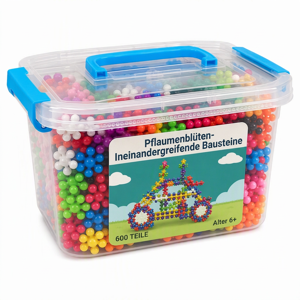 ❄️🧩 3D-Steckschneeflocken-Bausteine für Kinder – kreatives Bauen und Verbinden der Teile ✨