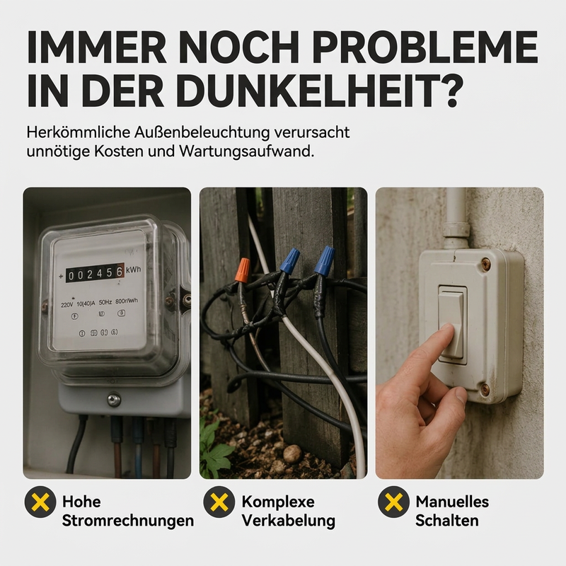 🔥50% RABATT🔥 SOLAR GARTENLEUCHTEN Wasserdicht für Dachrinnen und Wände