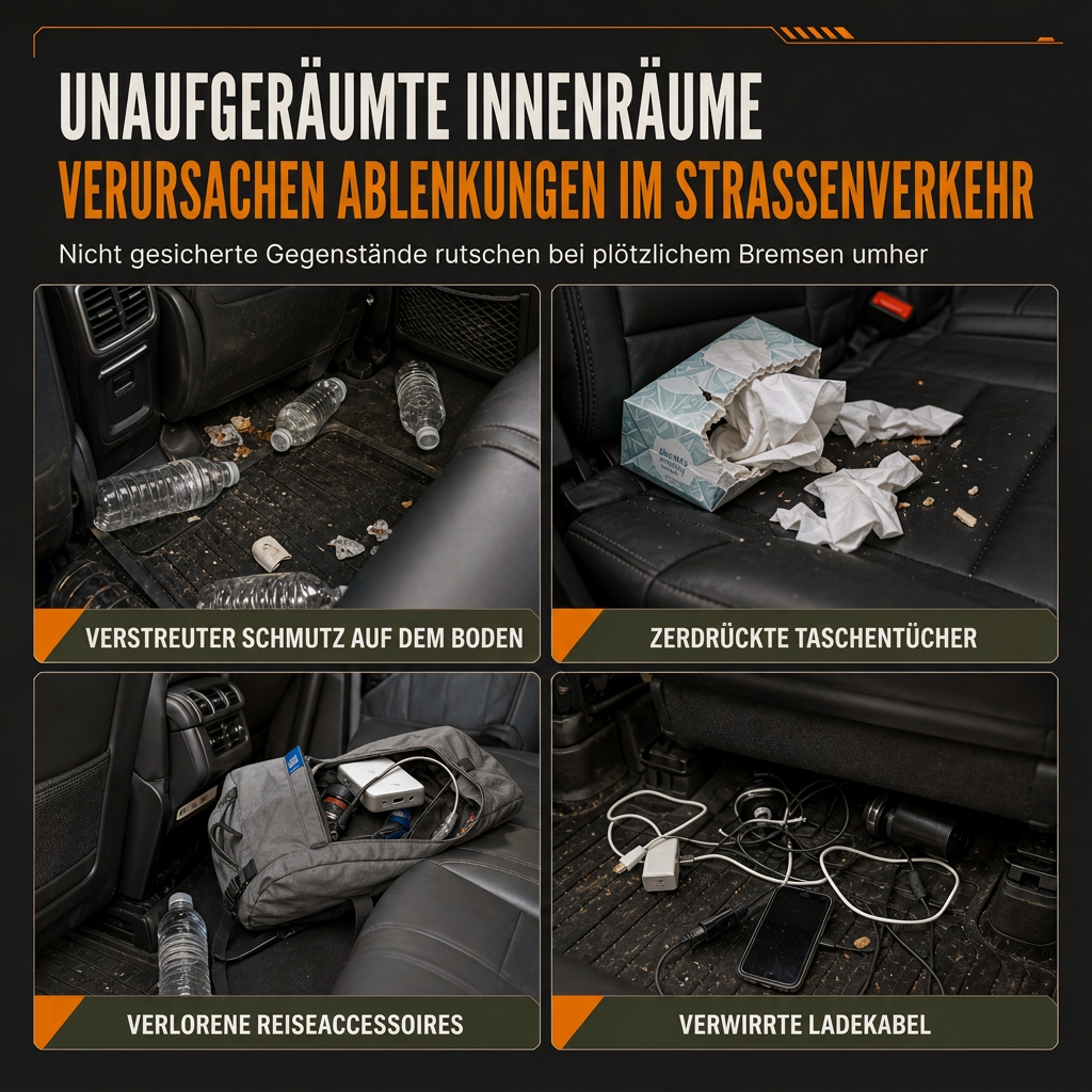 🚗 50% RABATT! 🎒 Taktischer Rücksitz-Organizer – Nylon & viele Fächer ✨