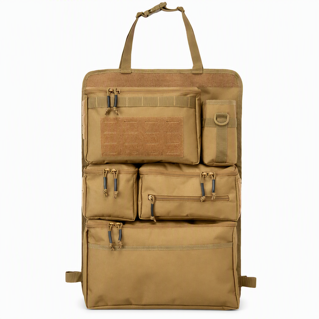 🚗 50% RABATT! 🎒 Taktischer Rücksitz-Organizer – Nylon & viele Fächer ✨