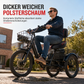 📢📢50% RABATT !!⏰ Breiter Fahrradsattel – Rückenlehne & übergroßer Komfort für E-Bikes ✨