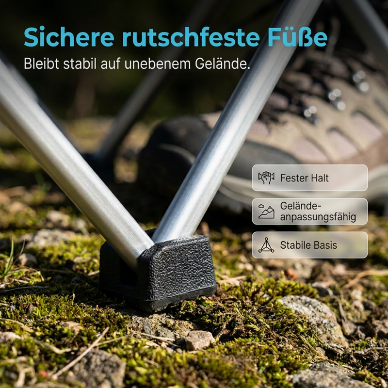 Ultraleichter klappbarer Campingtisch aus Aluminium