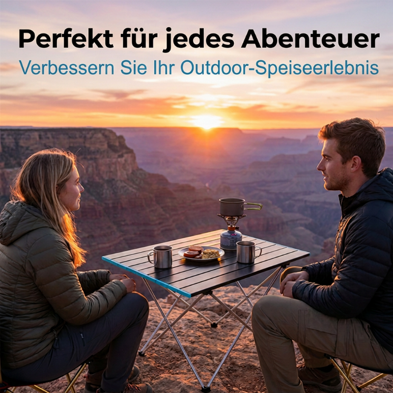 Ultraleichter klappbarer Campingtisch aus Aluminium