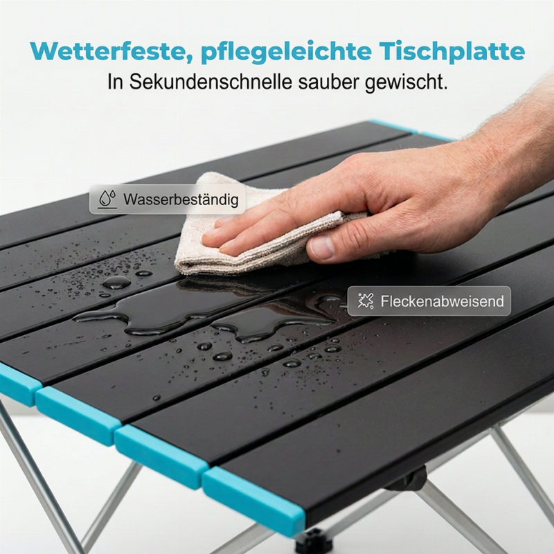 Ultraleichter klappbarer Campingtisch aus Aluminium