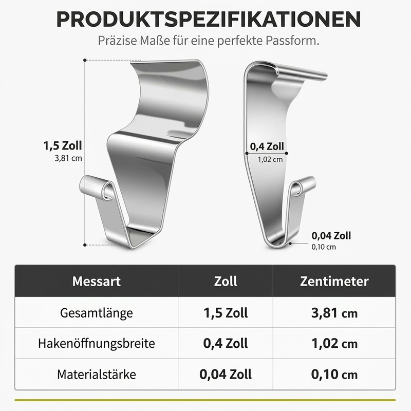 🧱 50 % RABATT! 🏠 Robuste Hakenhalterungen aus Edelstahl 304 für Vinylverkleidungen – bohrfreie Montage für Dekorationen im Außenbereich 🔩