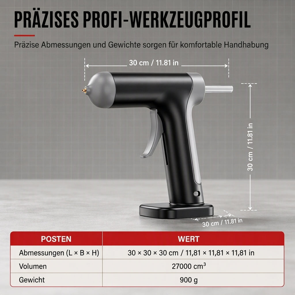 📢📢 50% RABATT!! ⏰ Kabelloses Heißklebepistolen-Set mit 2000mAh wiederaufladbarem Akku und Kupferdüse, inklusive 10 Klebestifte für DIY-Bastelarbeiten und den Heimgebrauch