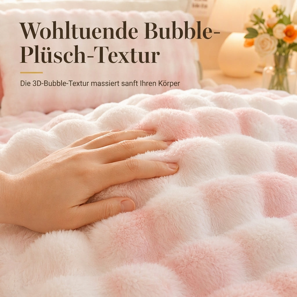 🛏️50% Rabatt!☁️Weiches Hasenplüsch Milchvelours Spannbettlaken, staubdichter Matratzenschutz für behagliche Nächte 🧸