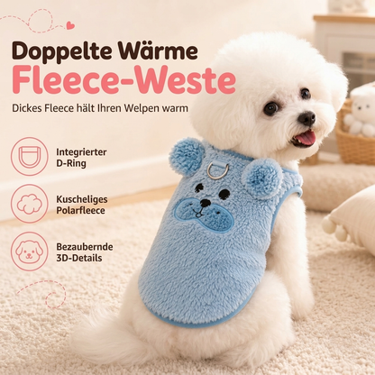 🐾Kaufe 1, erhalte 1 GRATIS!🧵Fleece‑gefütterte Haustierweste, süße Cartoon‑Stickerei für Hunde und Katzen🐕