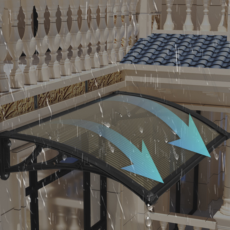 📢📢50% RABATT !!⏰Vordach für Haustür & Fenster – Wetterfestes Pultbogenvordach