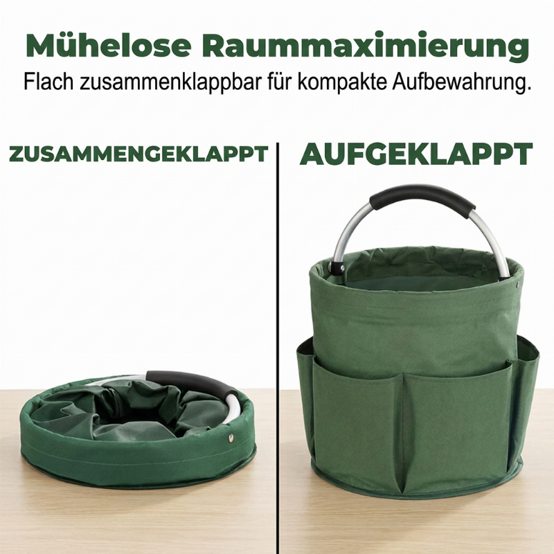 🧺 50% RABATT !🌿 Tragbarer & faltbarer Gartenkorb – praktischer Aufbewahrungskorb für Gartenwerkzeug, Outdoor & Ernte