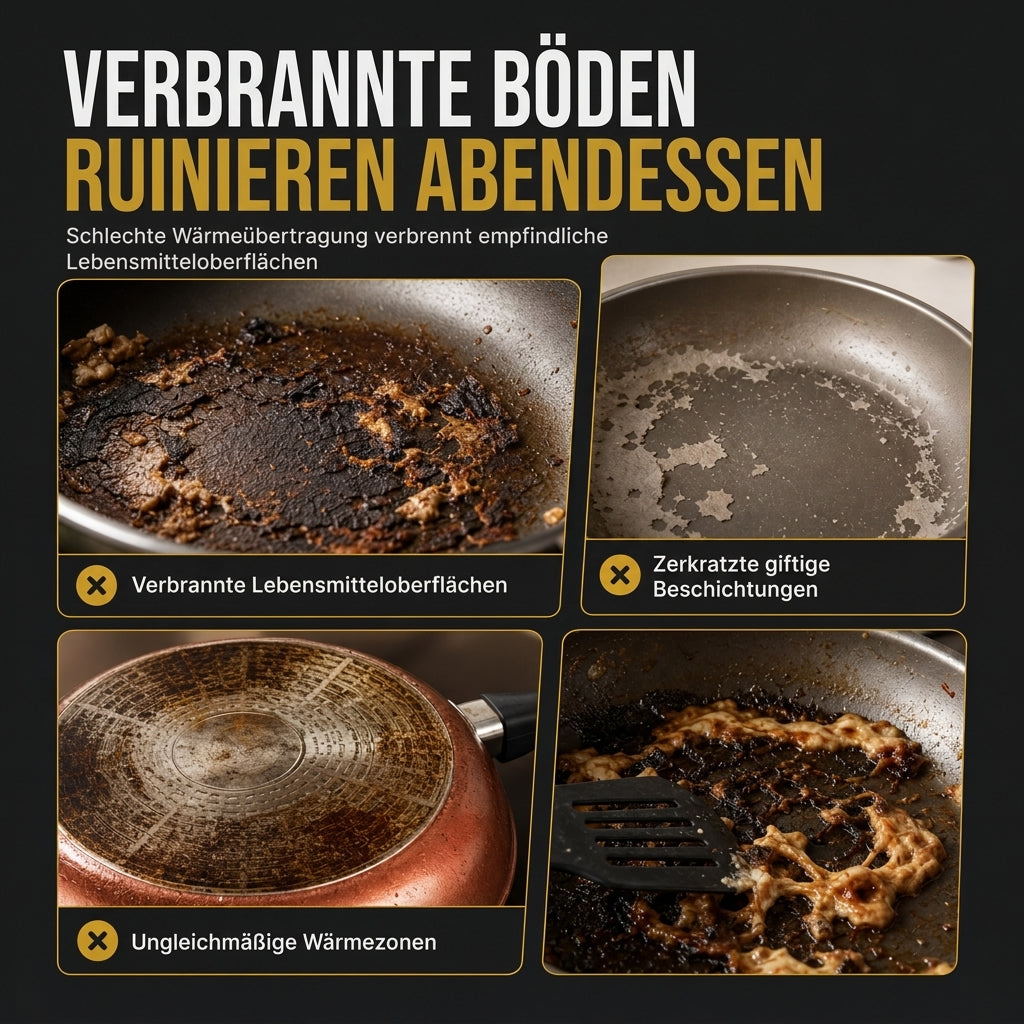 🍳 50 % RABATT 🥘 Verdickter Edelstahl-Antihaft-Wok mit Deckel, flacher Boden, zwei Griffe, hitzebeständig & leicht zu reinigen ✨