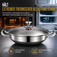 🍳 50 % RABATT 🥘 Verdickter Edelstahl-Antihaft-Wok mit Deckel, flacher Boden, zwei Griffe, hitzebeständig & leicht zu reinigen ✨