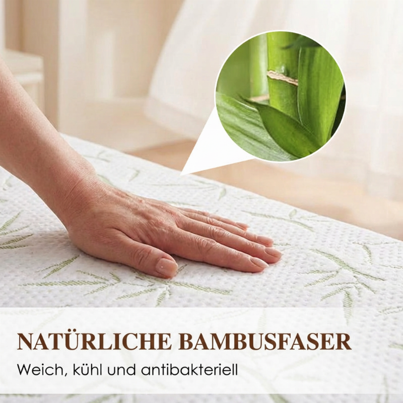 🛏️ 50% Rabatt! 🌐 Wasserundurchlässiger Matratzenschutz aus Bambusfaser – Atmungsaktiv, Milbenresistentes TPU – 360° Spannbetttuch für ruhige Nächte 💤