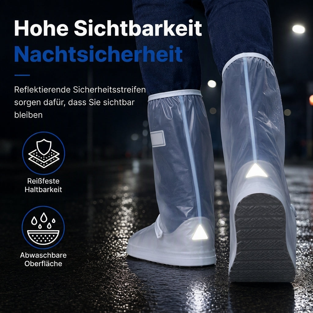 Wasserdichte, hochschließende Silikon-Regenschuhüberzieher