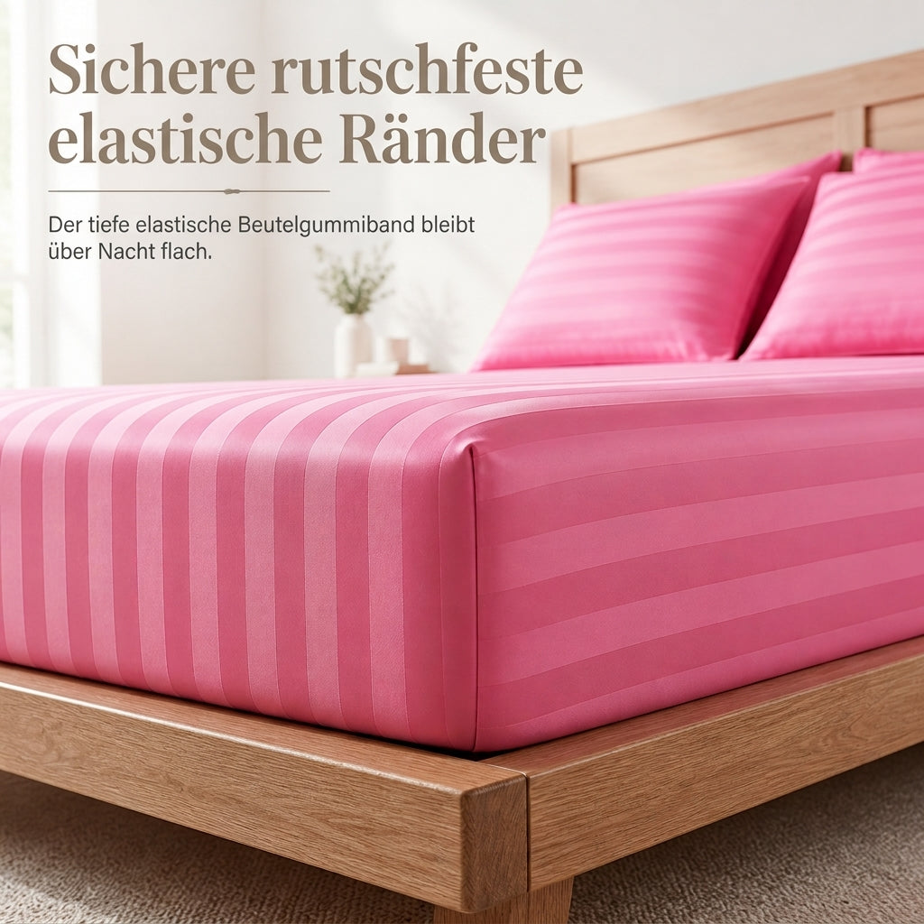 💤 Bettwäsche-Set 4-teilig 2026 – Verdickte Köper-Qualität mit Gewebeband, Hotel-Standard