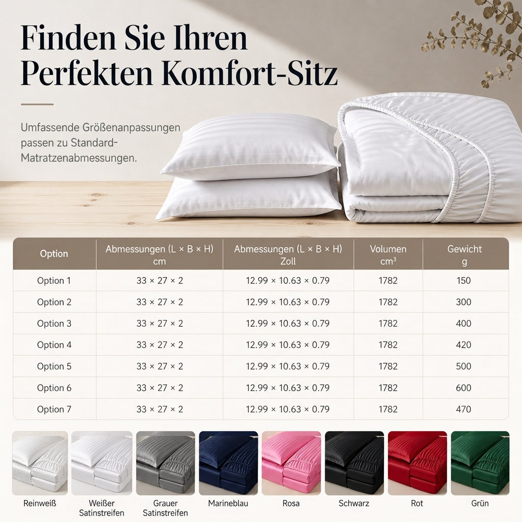 💤 Bettwäsche-Set 4-teilig 2026 – Verdickte Köper-Qualität mit Gewebeband, Hotel-Standard
