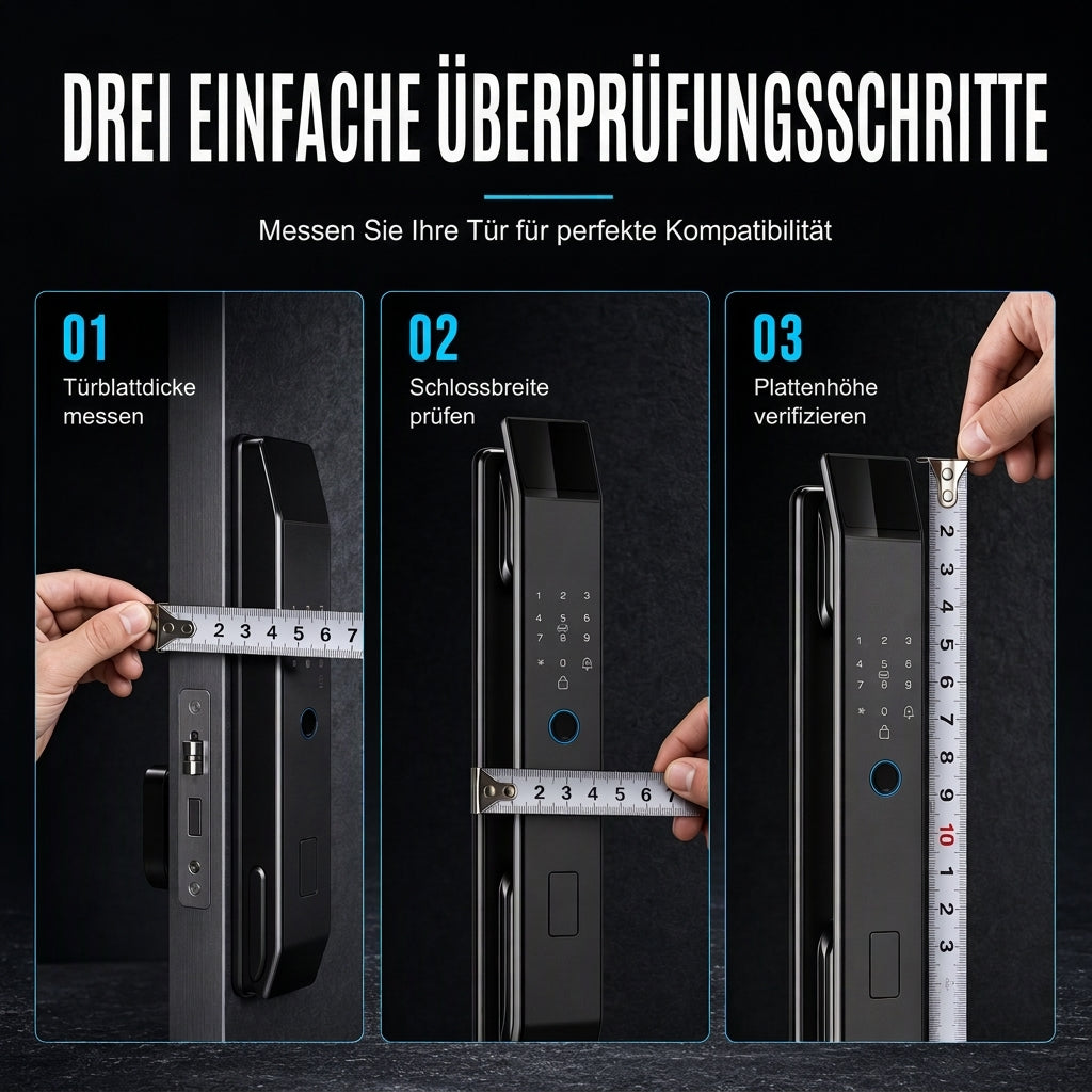 🔐 50% Rabatt! 🚪Smartes Türschloss mit Fingerabdruck, Gesichtserkennung & Fernzugriff