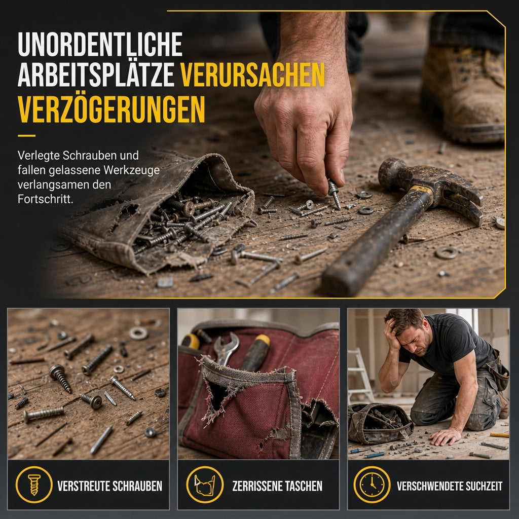 📢📢50% RABATT !!⏰Einstellbare Werkzeug-Taillantasche – mit mehreren Taschen und freihändigem Tragen ✨