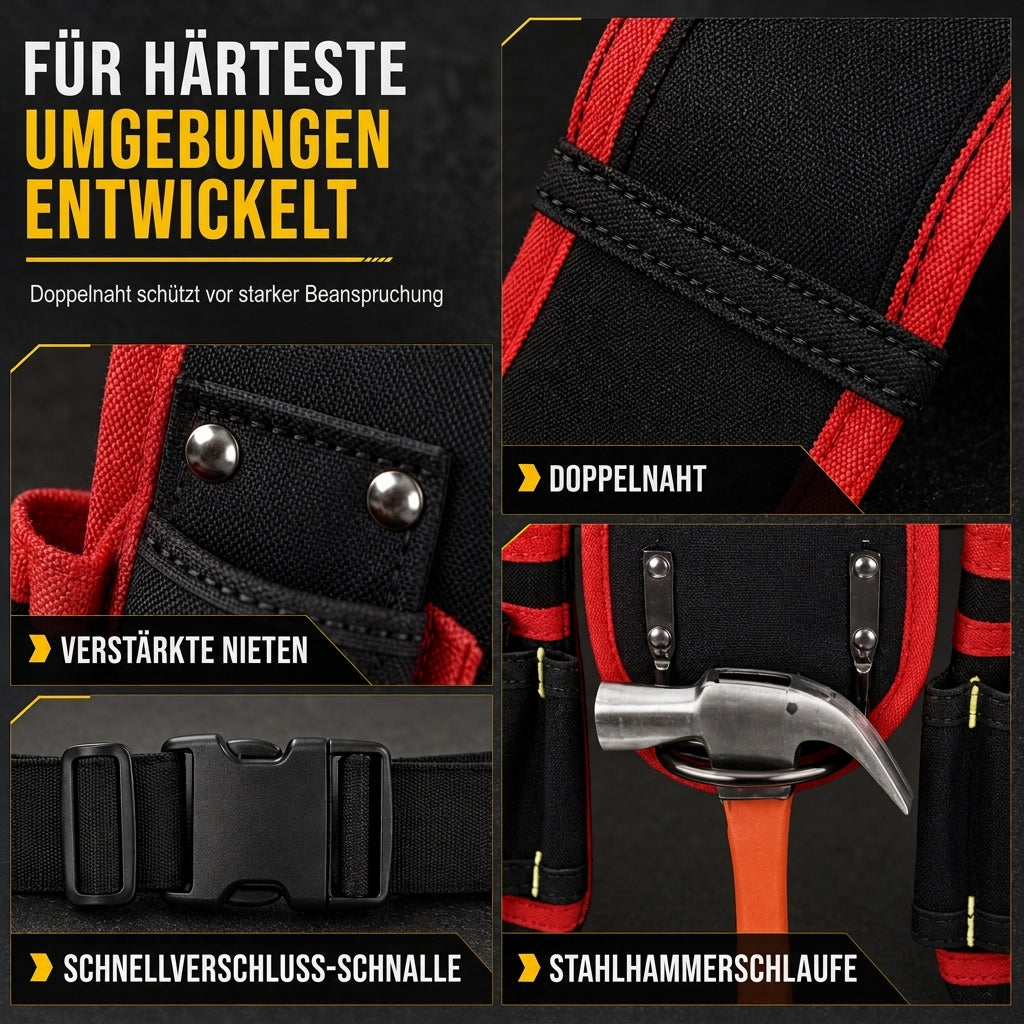 📢📢50% RABATT !!⏰Einstellbare Werkzeug-Taillantasche – mit mehreren Taschen und freihändigem Tragen ✨