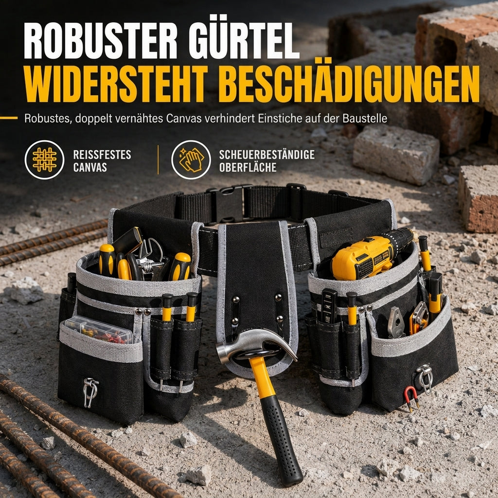 📢📢50% RABATT !!⏰Einstellbare Werkzeug-Taillantasche – mit mehreren Taschen und freihändigem Tragen ✨
