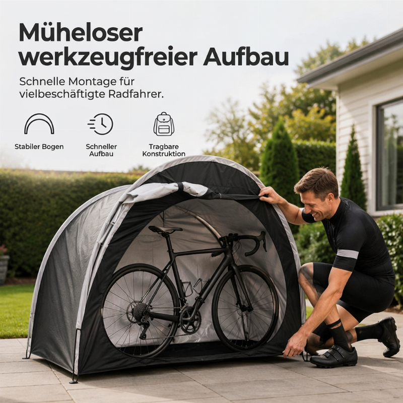 🚲🌧️ 50% RABATT! Wetterfeste Fahrradgarage – Wasserdicht, UV-stabil & windfest – Alu-/Stahlrahmen mit PE-/Oxford-Plane – Platz für 1–2 (oder 2–4) Räder, E-Bikes & Gartengeräte – Perfekt als Carport-Zelt & Geräteschuppen ✨