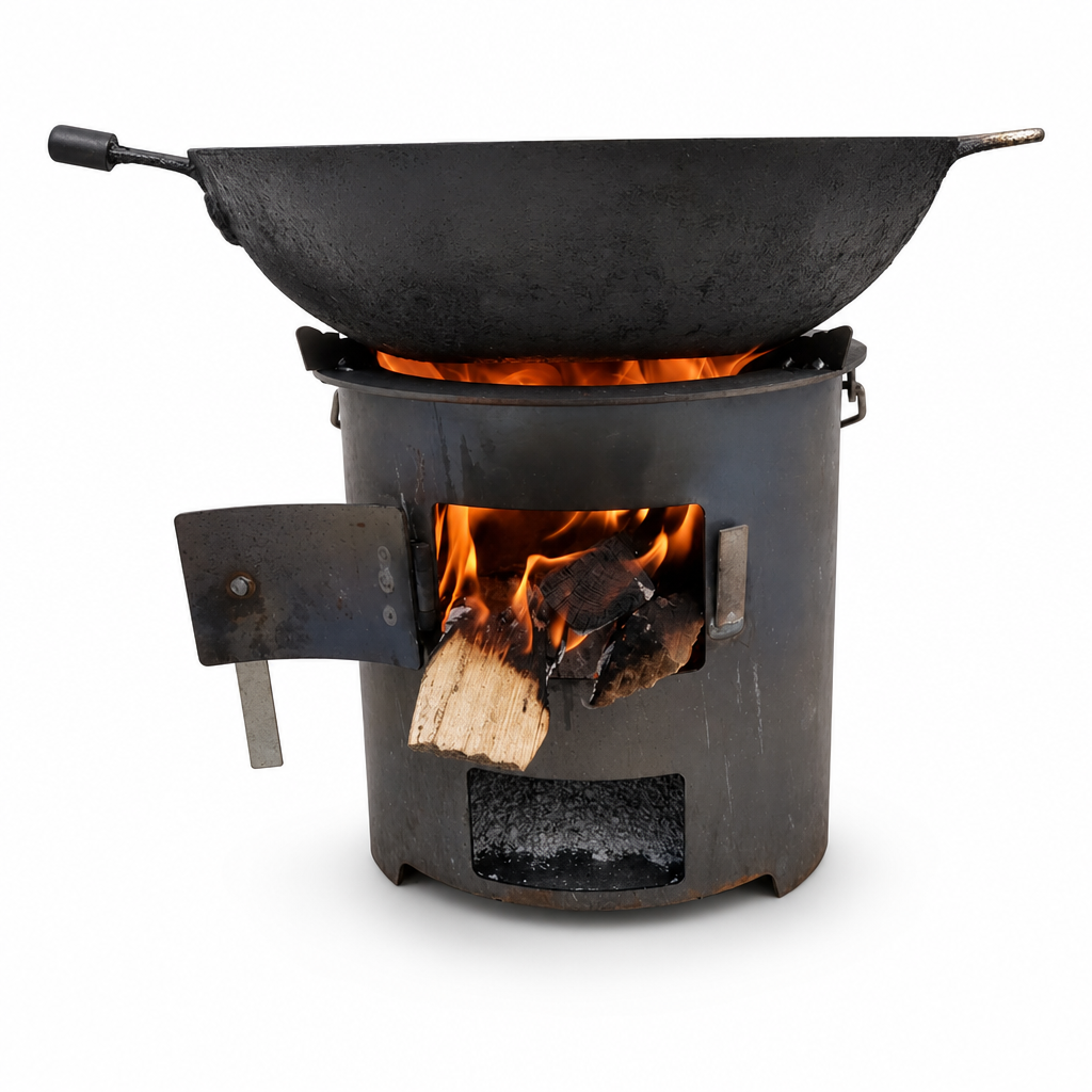 🔥 50 % RABATT! ⛺ Multifunktionaler tragbarer Holz- & Holzkohleofen – rostbeständig, Camping, BBQ & Heizung ✨
