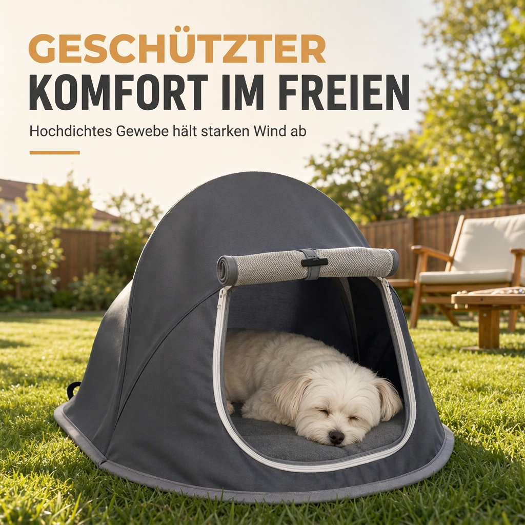 📢📢50% RABATT !! ⏰Tragbares, leichtes Pet Tent House für Katzen und kleine Hunde - für Innen- und Außenbereich, Reise, Camping, sonnengeschütztes Bett