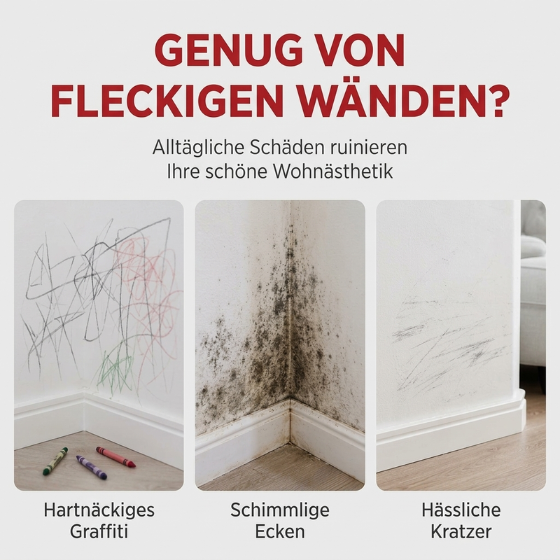 🥳2026 HEIßER VERKAUF🥳💞50.000+ VERKAUFT! 🧱🖌️ 56% RABATT! Wasserdichte Wandreparaturspachtelmasse mit Roller – 300g DIY Creme, schnelle Reparatur von Rissen, Flecken & Abplatzungen. Sicher & einfach! 🏠✅