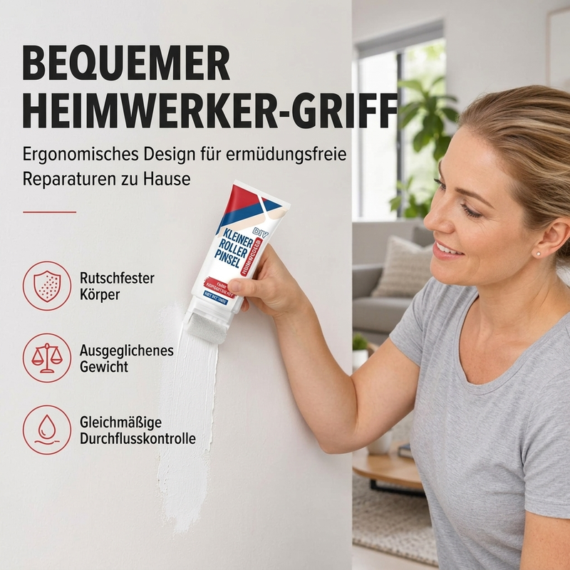 🥳2026 HEIßER VERKAUF🥳💞50.000+ VERKAUFT! 🧱🖌️ 56% RABATT! Wasserdichte Wandreparaturspachtelmasse mit Roller – 300g DIY Creme, schnelle Reparatur von Rissen, Flecken & Abplatzungen. Sicher & einfach! 🏠✅