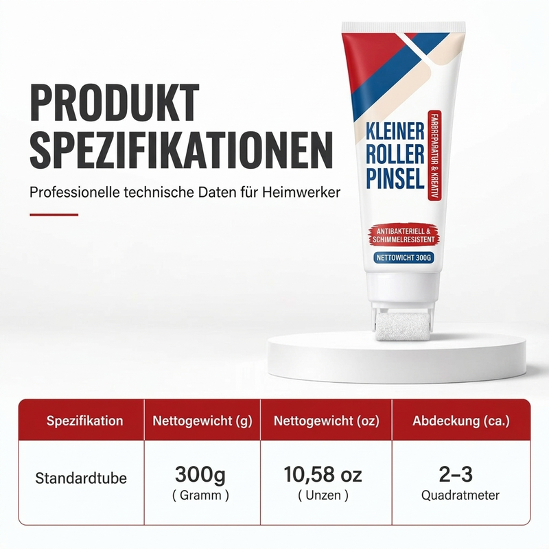 🥳2026 HEIßER VERKAUF🥳💞50.000+ VERKAUFT! 🧱🖌️ 56% RABATT! Wasserdichte Wandreparaturspachtelmasse mit Roller – 300g DIY Creme, schnelle Reparatur von Rissen, Flecken & Abplatzungen. Sicher & einfach! 🏠✅