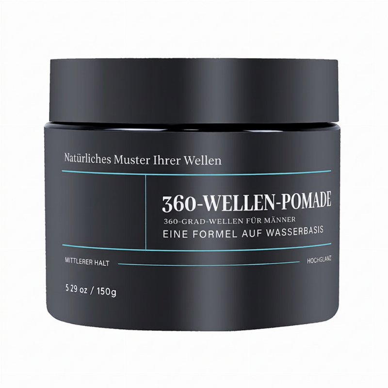 🌊💈✨Wave Pomade Mittlere Haltkraft Wasserbasis Hochglanz Haarwachs