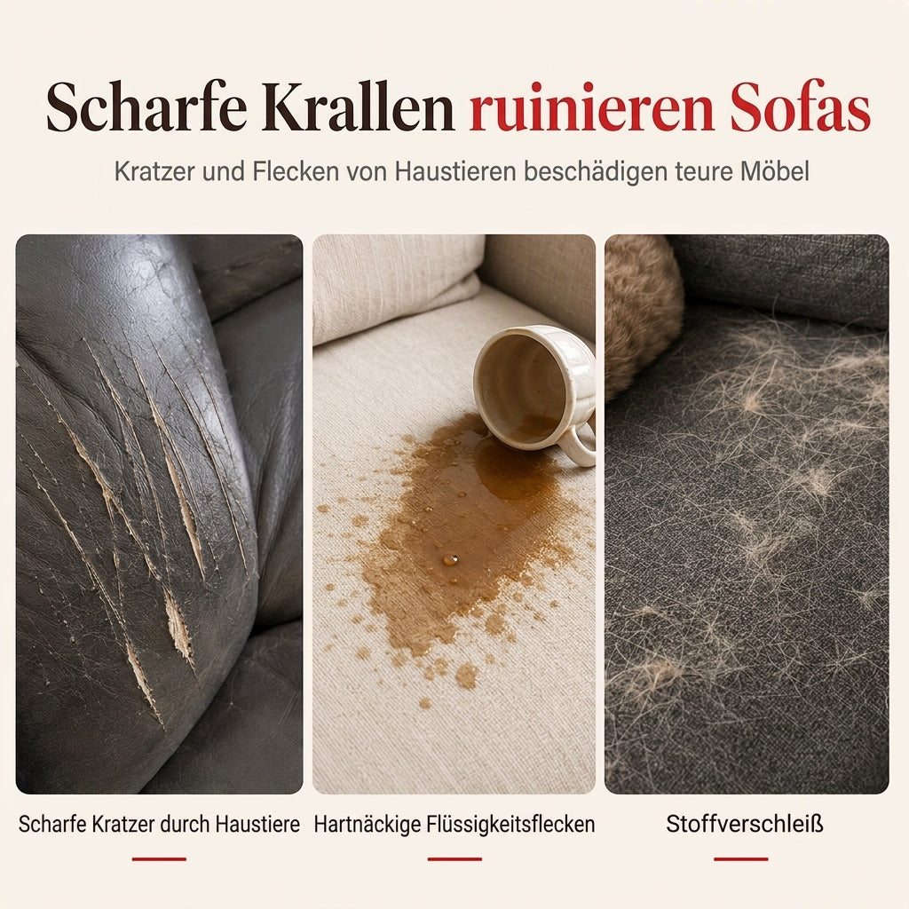 ✨ JETZT 50 % RABATT! !✨🎄 Verdickte Chenille Weihnachts Sofaüberzug – Vollflächiger, kratzfester und fleckenresistenter Couch-Schonbezug für Katzen ✨