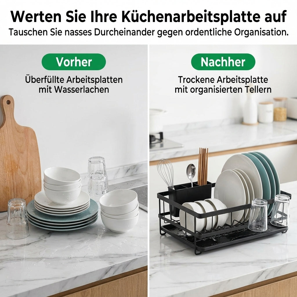 ✨ Mehr Ordnung in deiner Küche! 🍽️ Geschirrabtropfgestell mit mehreren Ebenen – jetzt 50 % sparen!