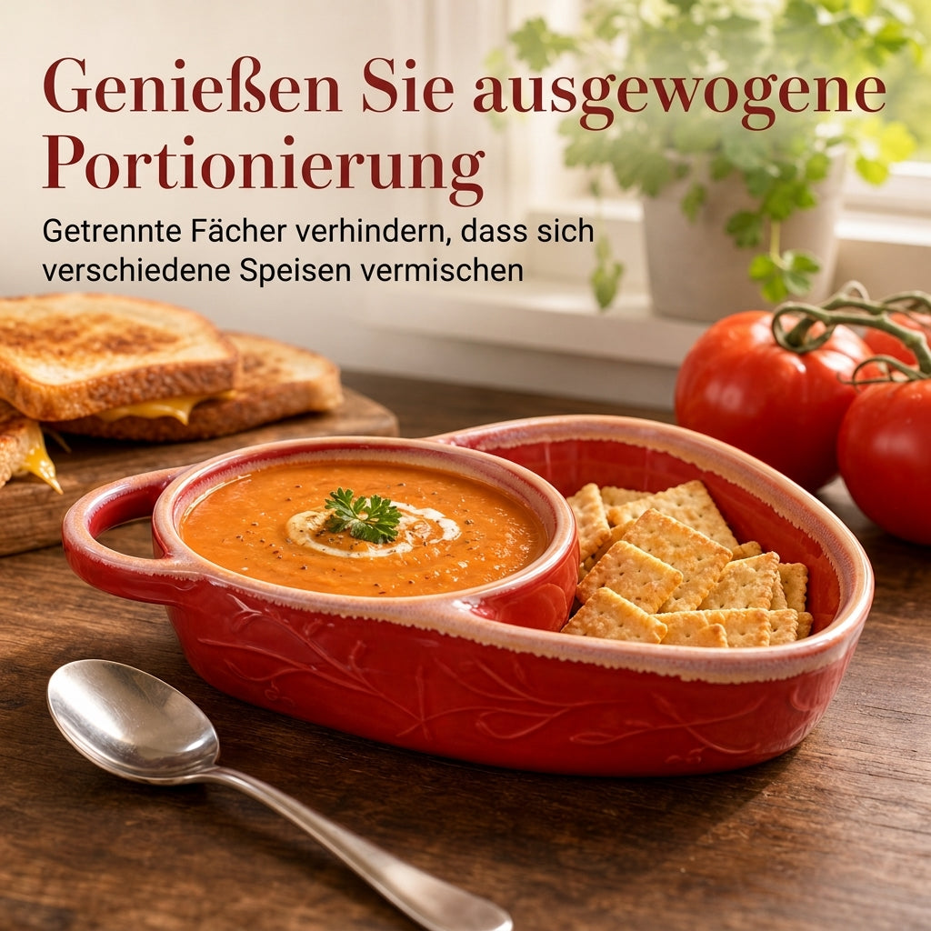 ✨50% RABATT NU! !✨Retro Keramik Auflaufform mit einzelnem Griff
