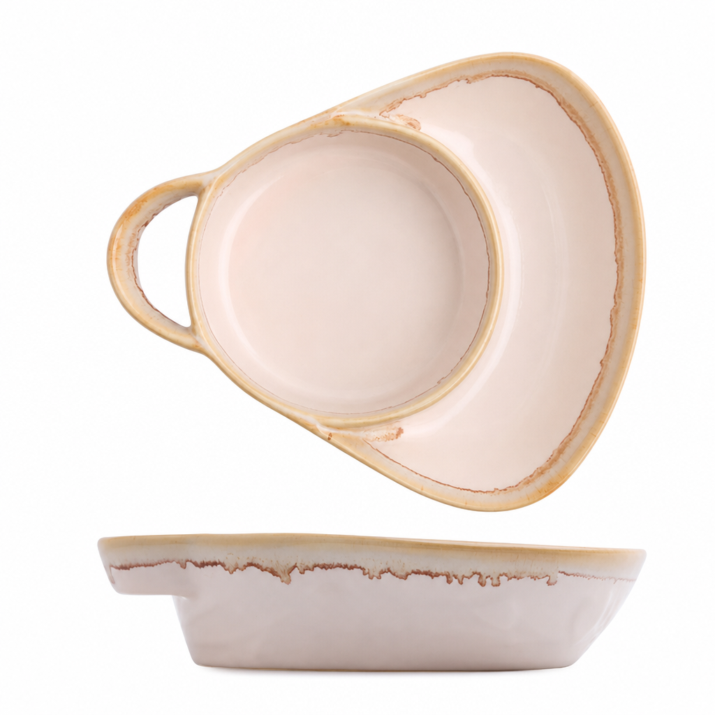 ✨50% RABATT NU! !✨Retro Keramik Auflaufform mit einzelnem Griff