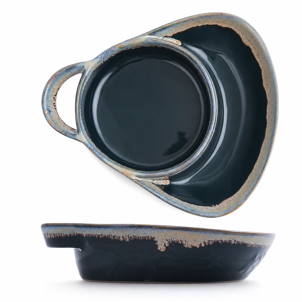 ✨50% RABATT NU! !✨Retro Keramik Auflaufform mit einzelnem Griff