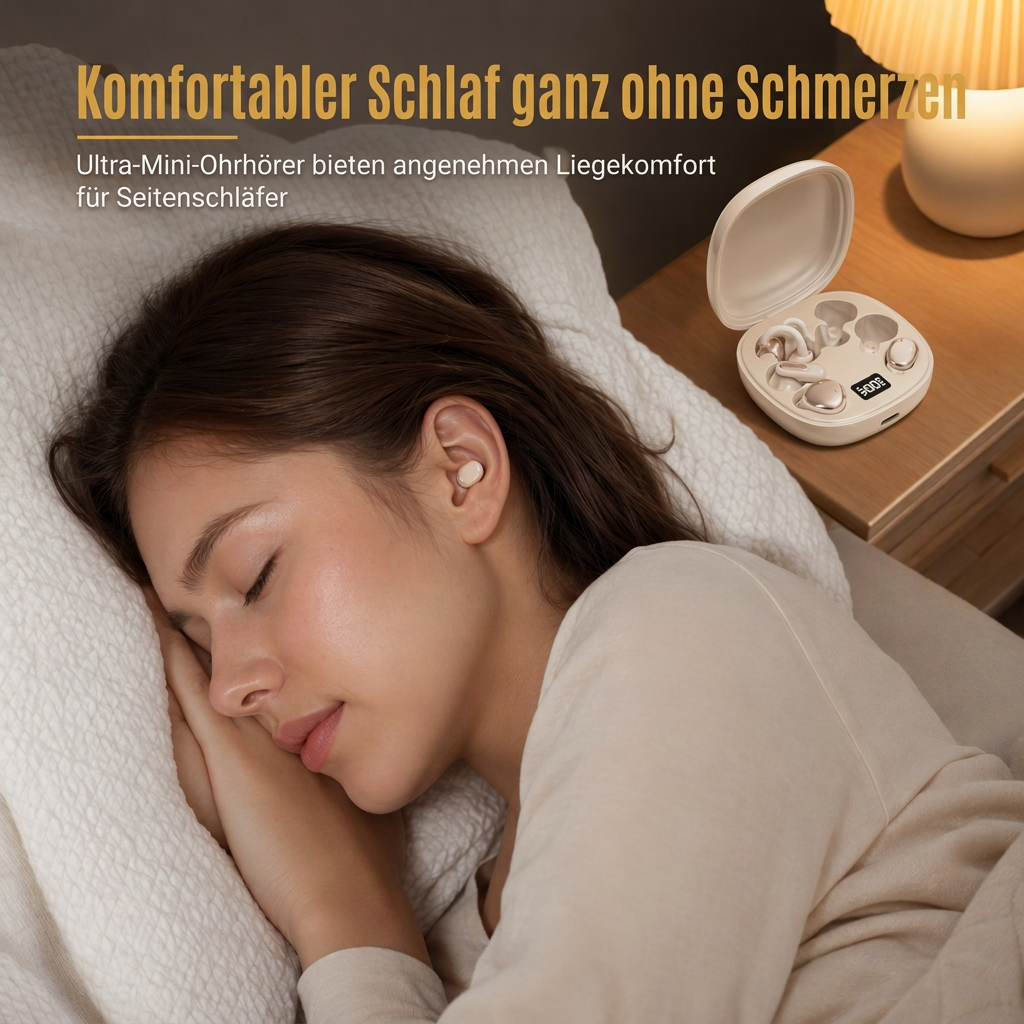 🎧 B115 3-in-1 Bluetooth-Kopfhörer – In-Ear & Ohrclip, komfortabel zum Schlafen mit Geräuschreduzierung und langer Akkulaufzeit