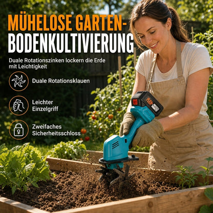 🌱 50% RABATT! ⚡ Kabelloser Mini-Kultivator – 21V tragbarer Bodenlockerer, macht die Arbeit mit Gartenbeeten und Rabatten einfacher ✨