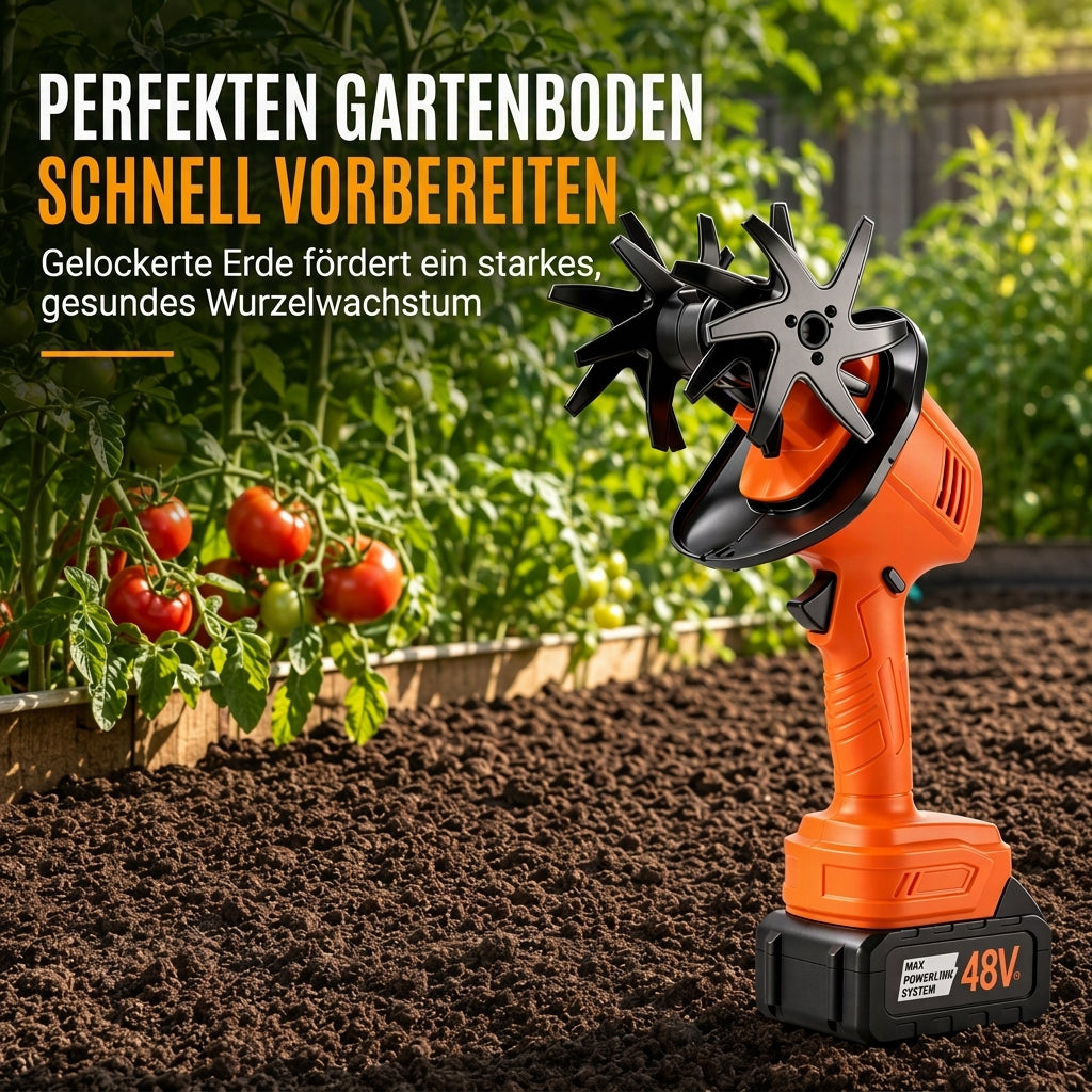 🌱 50% RABATT! ⚡ Kabelloser Mini-Kultivator – 21V tragbarer Bodenlockerer, macht die Arbeit mit Gartenbeeten und Rabatten einfacher ✨