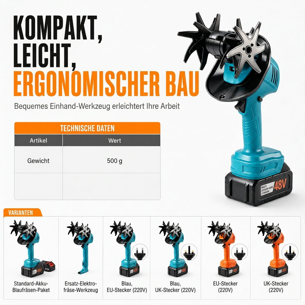 🌱 50% RABATT! ⚡ Kabelloser Mini-Kultivator – 21V tragbarer Bodenlockerer, macht die Arbeit mit Gartenbeeten und Rabatten einfacher ✨