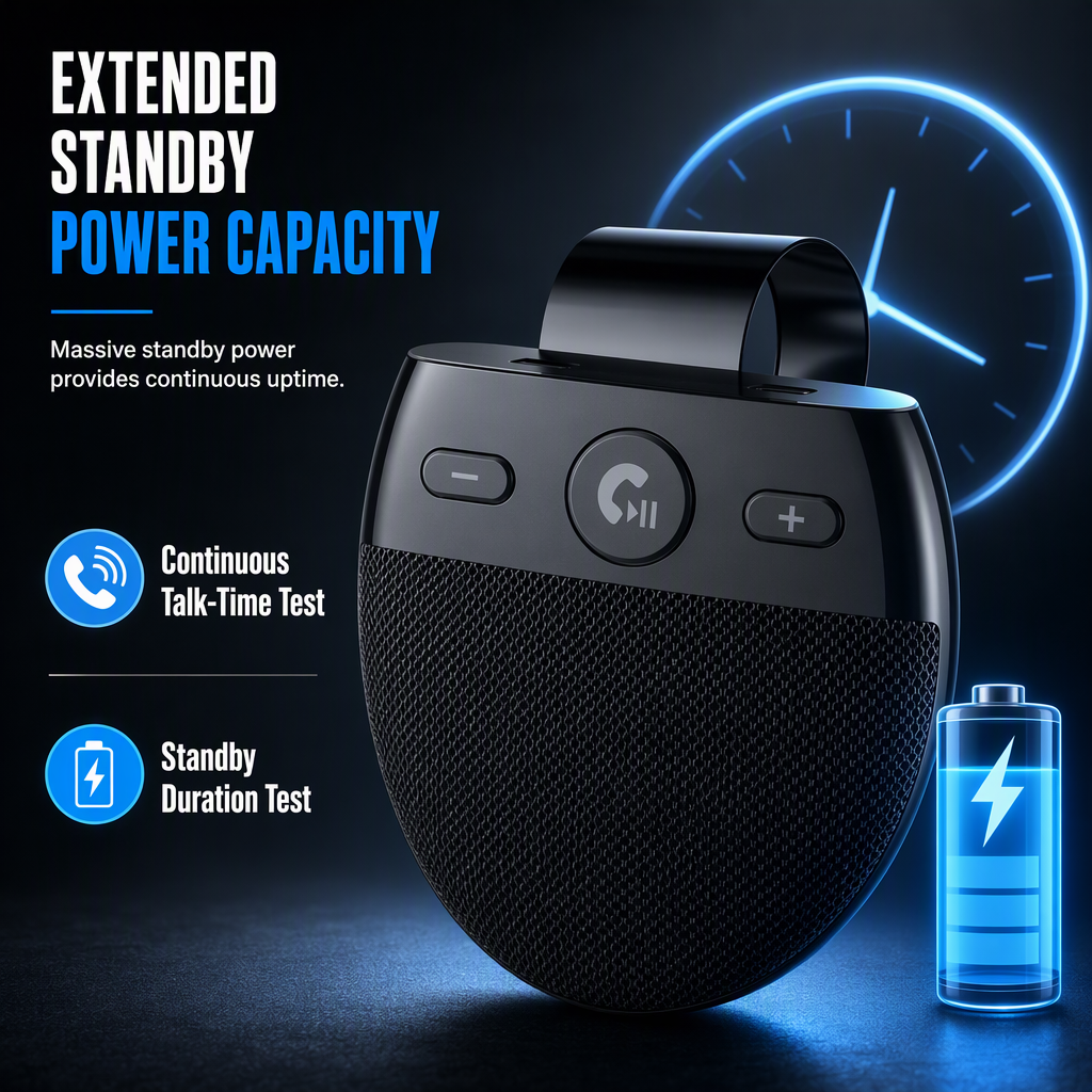 🚗 50% RABATT! SP11 Bluetooth-Freisprecheinrichtung für Auto-Sonnenblende – vibrationsaktivierte Einschaltung & A2DP