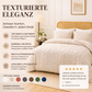 3-teiliges gestepptes Bettwäsche-Set mit Cut-out-Muster